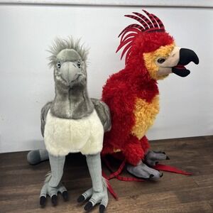 Lot Of 2 - Wizarding World Of Harry Potter Buckbeak and Phoenix Plush